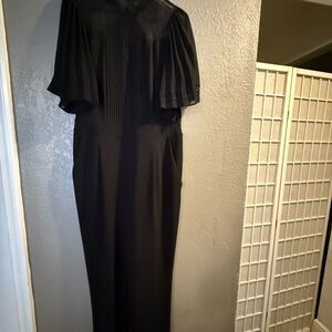 Express Black Lace Detail Jumpsuit